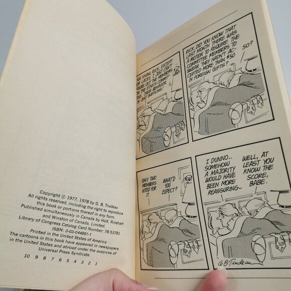 1970s Doonesbury Set of 10 Books Vtg Comics PBs G.B. Trudeau Political Cartoons - Picture 6 of 8